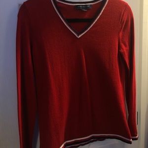 red tommy hilfiger sweater